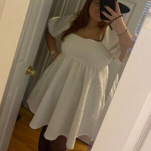 Free people white dress size large